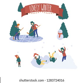Winter active games