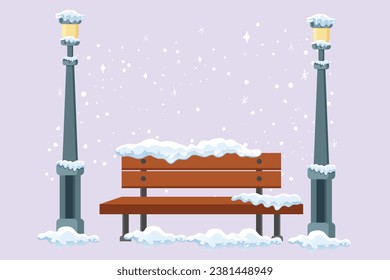 Winter activities. Winter concept. Colored flat vector illustration isolated.