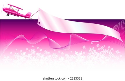 Mensaje de invierno - Rosa.
