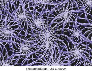 Winter backdrop created by floral motifs for interiors or fabrics. Shiny background with fnowflake elements for dynamic posters, fashion trends, business concepts, textiles, cover, tiles, prints, etc.