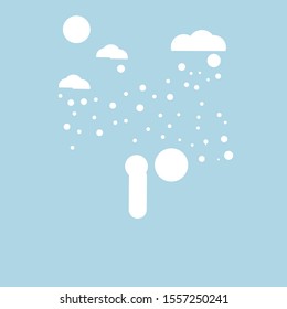 winter backgound illustartion. vector abstact design