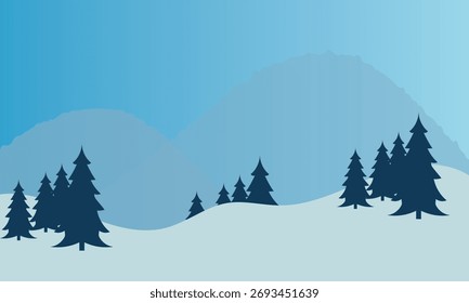 Winter background.  Abstract art design for wallpaper, wall arts, cover, wedding and invite card. Vector illustration. EPS 10