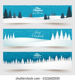 winter background with beautiful scenery.