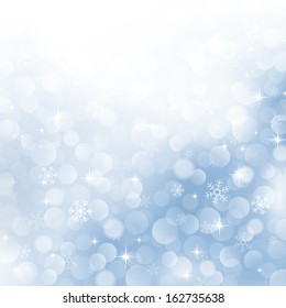 fondo invernal con hermosos copos de nieve