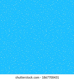 Winterhintergrund in blauen Tönen mit verschiedenen Schneeflocken für Weihnachten und Neujahr festliche Dekoration. Vektorgrafik