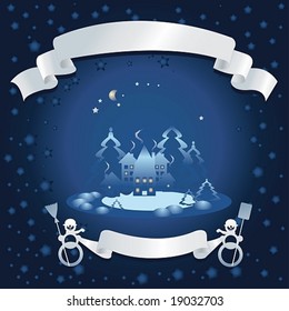 Winter background. Christmas background
