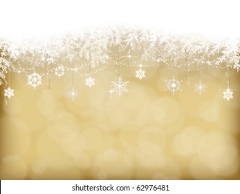 winter background with Christmas decoration