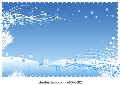 Winter background to the Christmas and New Year!