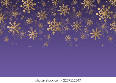 Winter background with Christmas snowflakes. Vector illustration