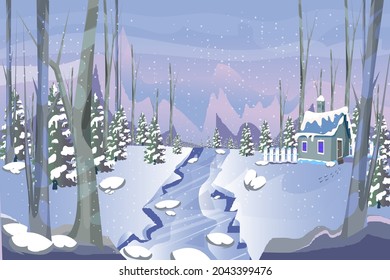 Winter background Christmas time vector design