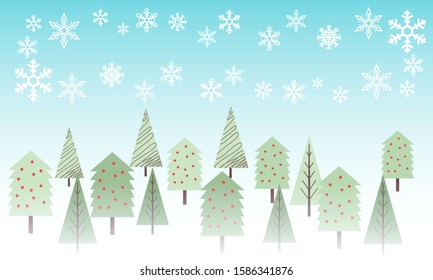 Winter background concept vector illustration. Christmas. New trendy background vector illustration
