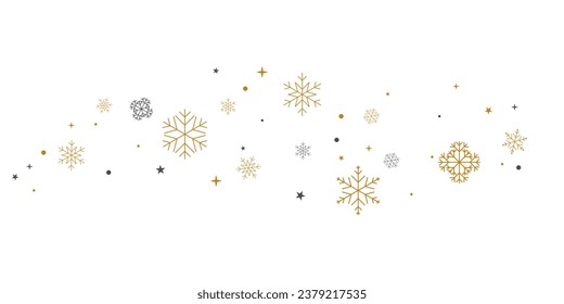 Winter background decorated with beautiful snow vector illustration.