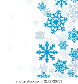 Winter Background for design with copy space. Christmas snow Winter Background. Vector illustration.
