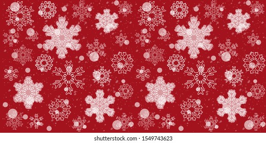Winter background design. New Year theme, snowflakes, vector illustration