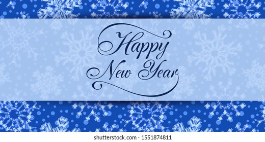 Winter background design. New Year theme, snowflakes, vector illustration, EPS10