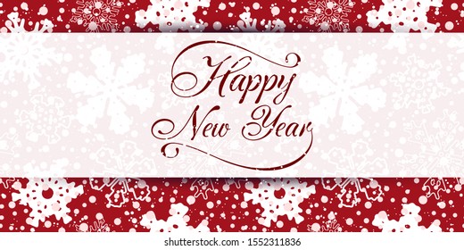Winter background design. New Year theme, snowflakes, vector illustration, EPS10