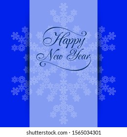Winter background design. New Year theme, snowflakes, vector illustration, EPS10