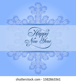 Winter background design. New Year theme, snowflakes, vector illustration, EPS10