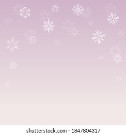 Winterhintergrund verschiedene Schneeflocken. Festliches Wellpapier für ein festliches Weihnachts- und Neujahrsdekor. Vektorgrafik