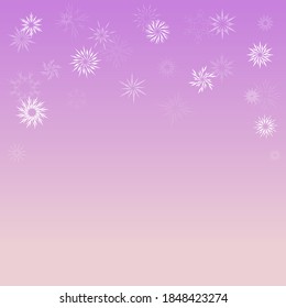 Fondo invernal de diferentes copos de nieve. Papel de bienvenida festivo para una decoración festiva de Navidad y Año Nuevo. Ilustración del vector