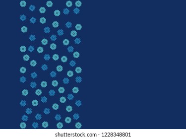 Winter background with falling snow and snowflakes. Merry Christmas and Happy New Year background. Vector illustration.