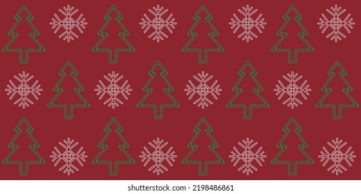 fondo invernal en forma de una pancarta de fondo rojo. tema de navidad