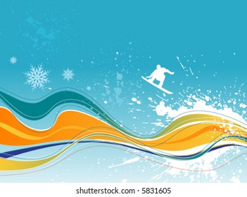 Winter background. Four seasons series.