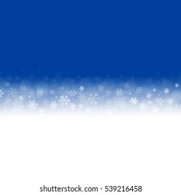 Winter Background With Gradient Mesh, Vector Illustration