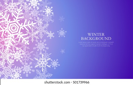 Winter background illustration