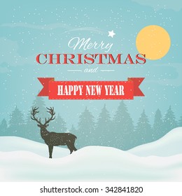 winter background, landscape, christmas, new year