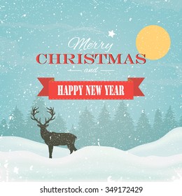 winter background, landscape, christmas, new year