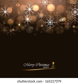 Winter background with lights.