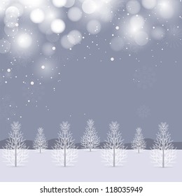 Winter background for Merry Christmas celebration. EPS 10.