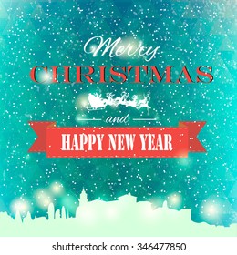 winter background. new year and christmas. winter landscape. holidays. vector.