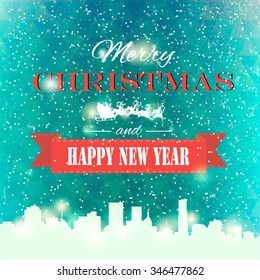 winter background. new year and christmas. winter landscape. holidays. vector.