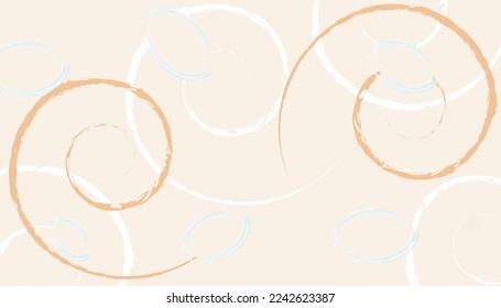 winter background on a light pink background spiral strokes