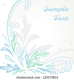 Winter background in pastel colors. EPS10 vector format