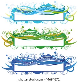 winter background pattern with hills and waves