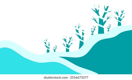 Winter background with plants covered in snow in winter for your winter design