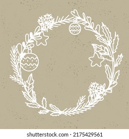 Winter background for postcards. Christmas card.