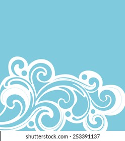  Winter background. Snow blizzard swirl. Vector illustration.
