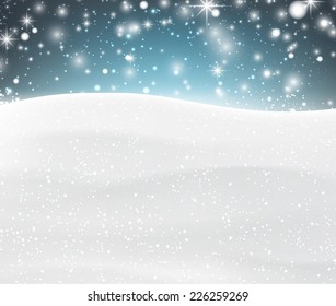 Winter background with snow. Christmas snow surface. Eps10 vector illustration. 