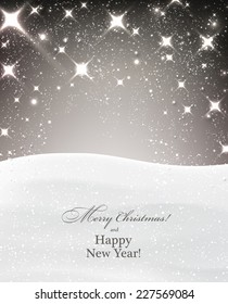 Winter background with snow. Christmas snow surface. Eps10 vector illustration.  
