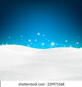 Winter background with snow. Christmas snow surface. Eps10 vector illustration. 