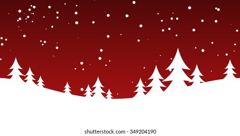 Winter Background Snow Hills Vector Illustration Stock Vector (Royalty ...