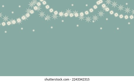 decoración de copos de nieve de fondo de invierno para presentaciones banners publicitarios saludos