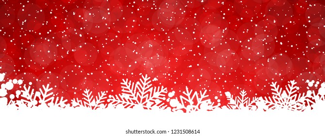 Winter background with snowflakes