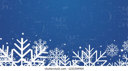 Winter background with snowflakes