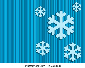 winter background with snowflakes