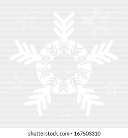 Winter background with snowflakes